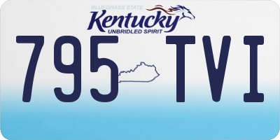 KY license plate 795TVI