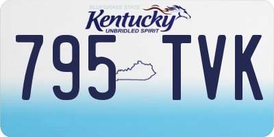 KY license plate 795TVK