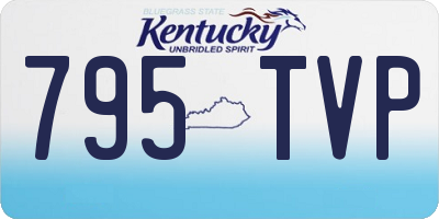 KY license plate 795TVP