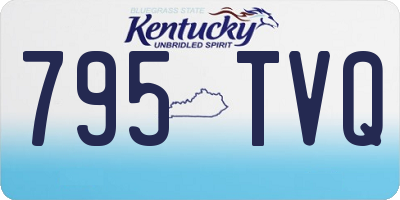 KY license plate 795TVQ