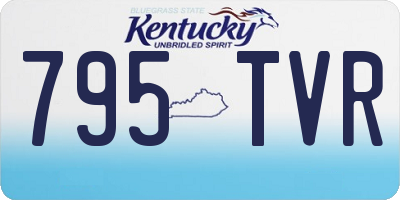 KY license plate 795TVR