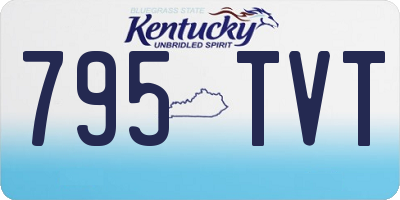 KY license plate 795TVT