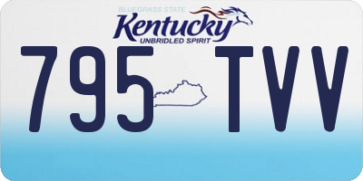 KY license plate 795TVV