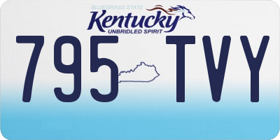 KY license plate 795TVY