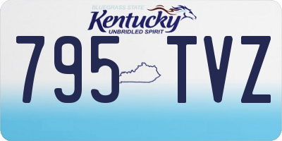 KY license plate 795TVZ