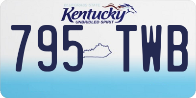 KY license plate 795TWB