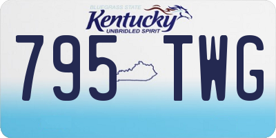 KY license plate 795TWG
