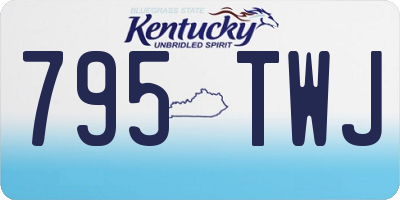 KY license plate 795TWJ