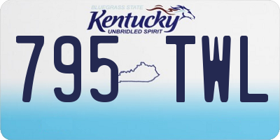 KY license plate 795TWL