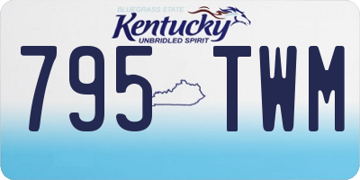 KY license plate 795TWM