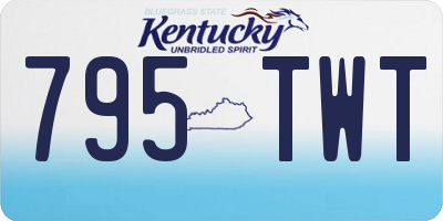 KY license plate 795TWT