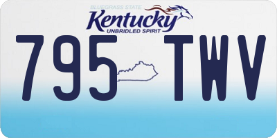 KY license plate 795TWV