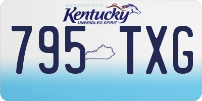 KY license plate 795TXG
