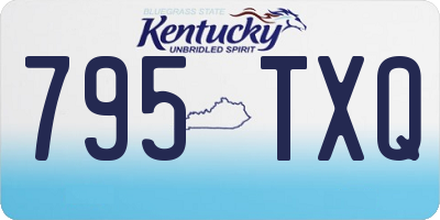 KY license plate 795TXQ