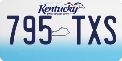 KY license plate 795TXS