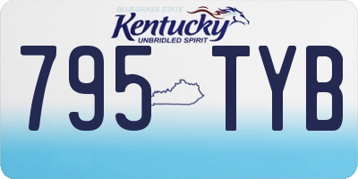 KY license plate 795TYB