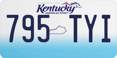 KY license plate 795TYI