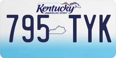 KY license plate 795TYK