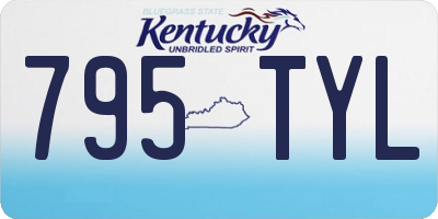 KY license plate 795TYL