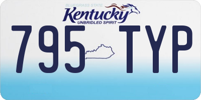 KY license plate 795TYP