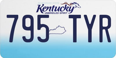 KY license plate 795TYR