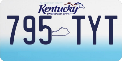 KY license plate 795TYT