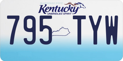 KY license plate 795TYW