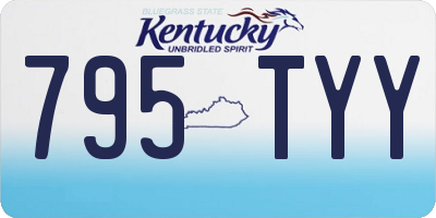 KY license plate 795TYY