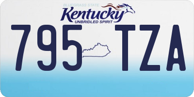 KY license plate 795TZA