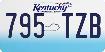 KY license plate 795TZB