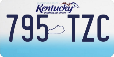 KY license plate 795TZC
