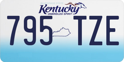 KY license plate 795TZE