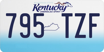 KY license plate 795TZF
