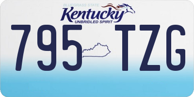 KY license plate 795TZG