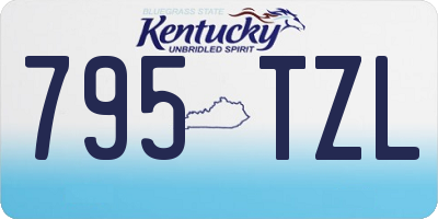 KY license plate 795TZL