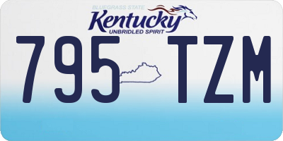 KY license plate 795TZM