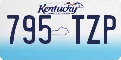 KY license plate 795TZP