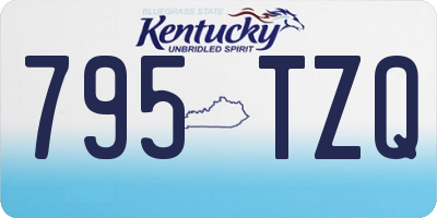 KY license plate 795TZQ