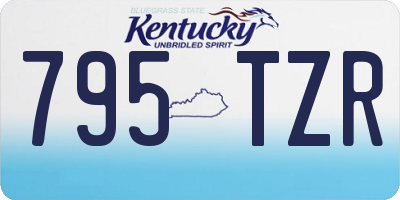 KY license plate 795TZR