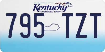 KY license plate 795TZT