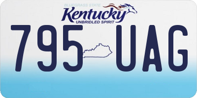 KY license plate 795UAG