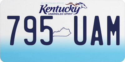 KY license plate 795UAM
