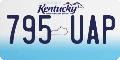 KY license plate 795UAP