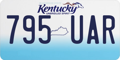 KY license plate 795UAR