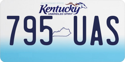 KY license plate 795UAS