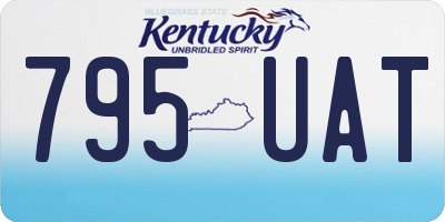 KY license plate 795UAT