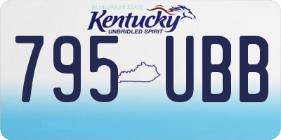 KY license plate 795UBB
