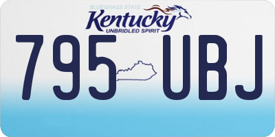 KY license plate 795UBJ