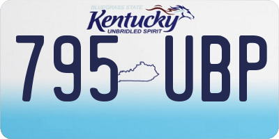 KY license plate 795UBP