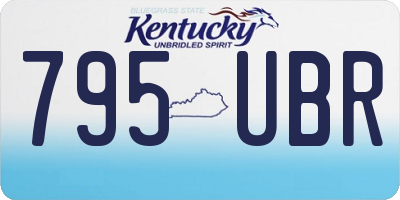 KY license plate 795UBR